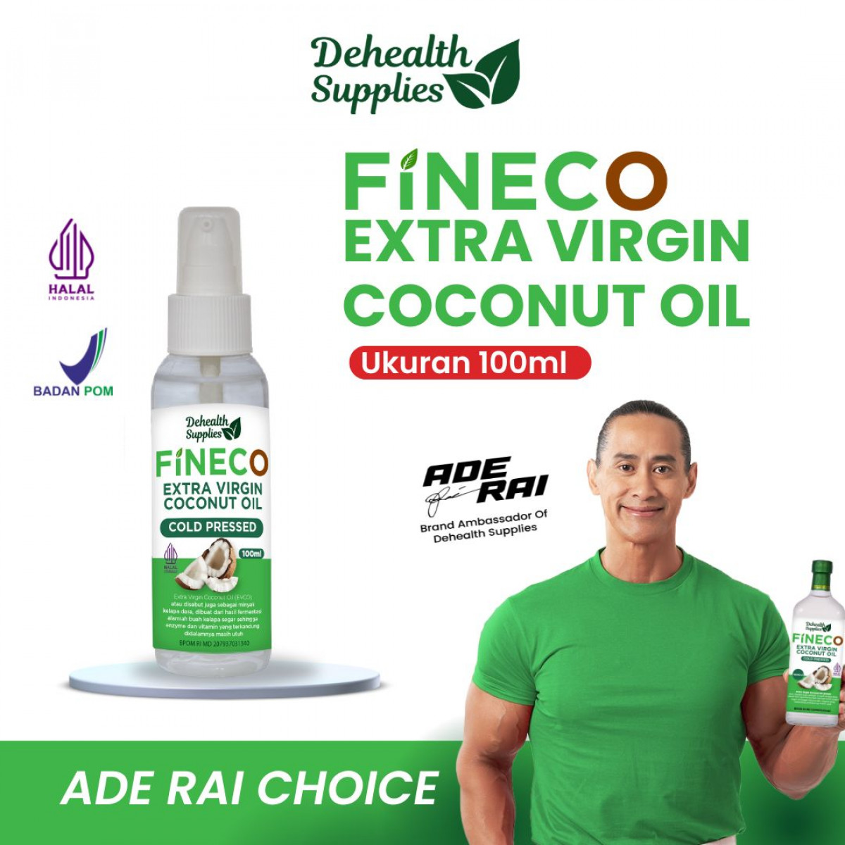 Fineco Extra Virgin Coconut Oil / EVCO Spray 100ml