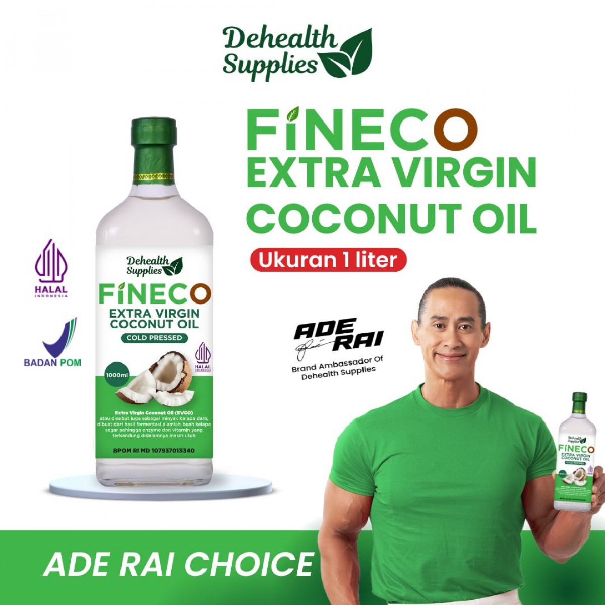 Fineco Extra Virgin Coconut Oil / EVCO 1000ml